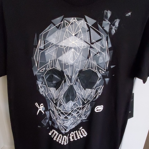 Ecko Neon Skull Tee T-Shirts Black - Medium NWT - Picture 2 of 4